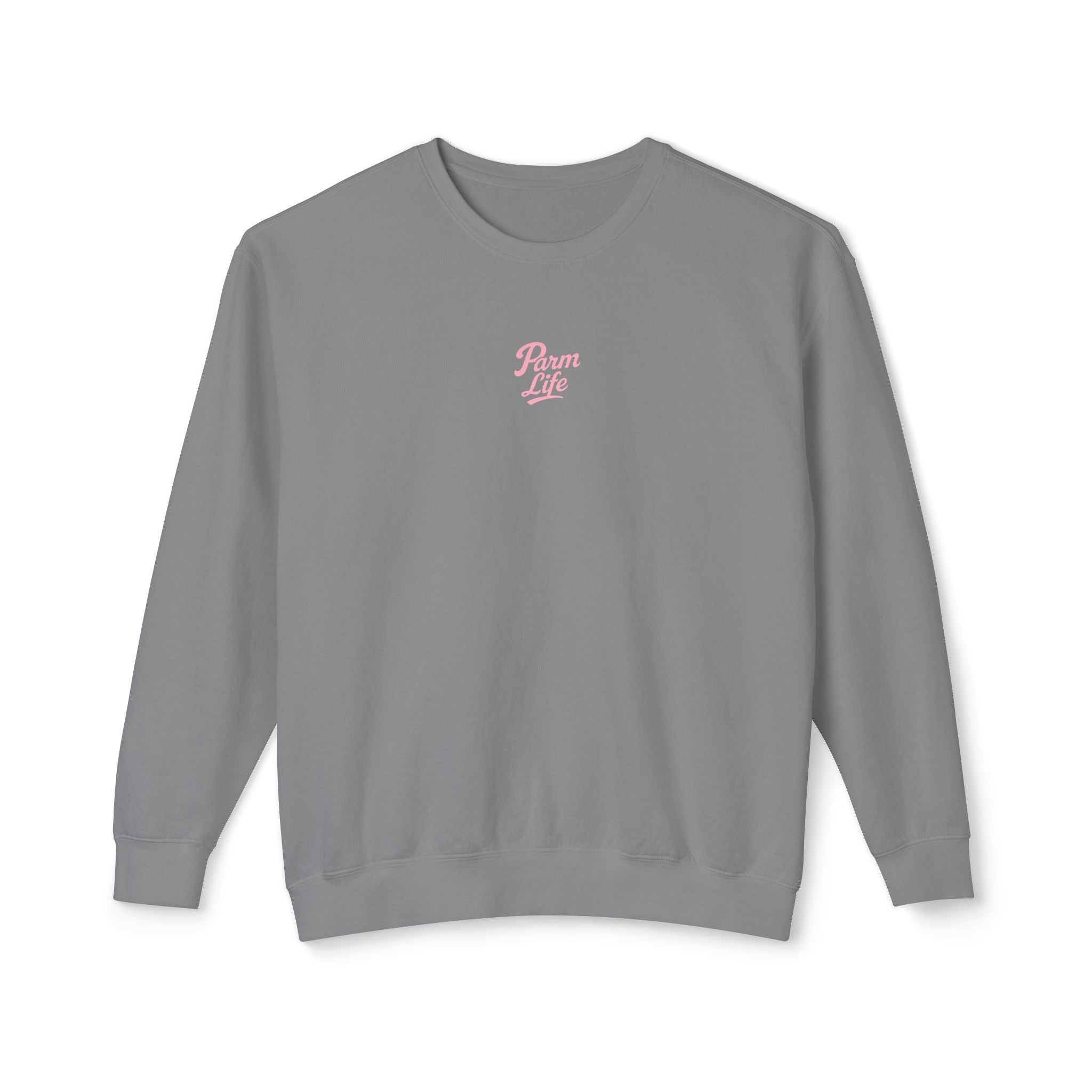 Parm Life Small Pink Logo Unisex Crewneck Sweatshirt