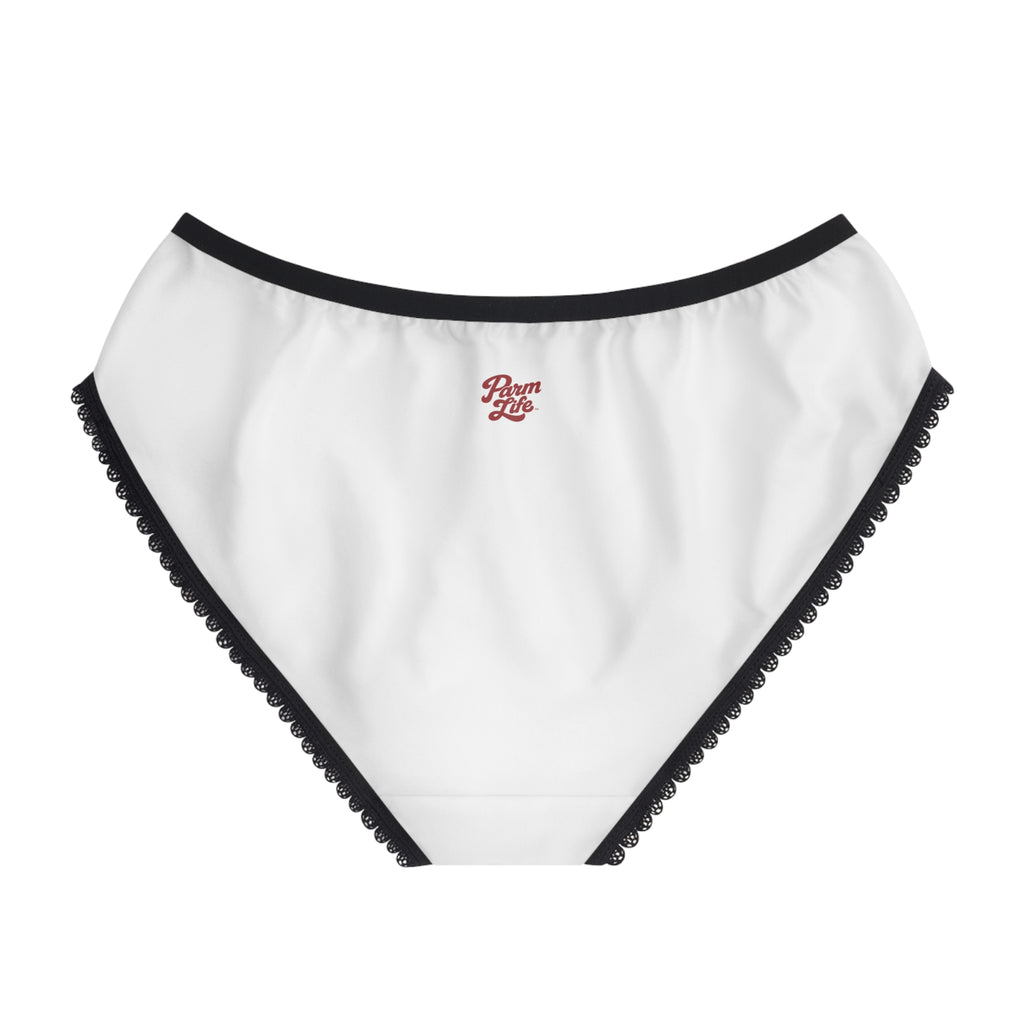 Parm Life Women's Briefs | White with Black Trim