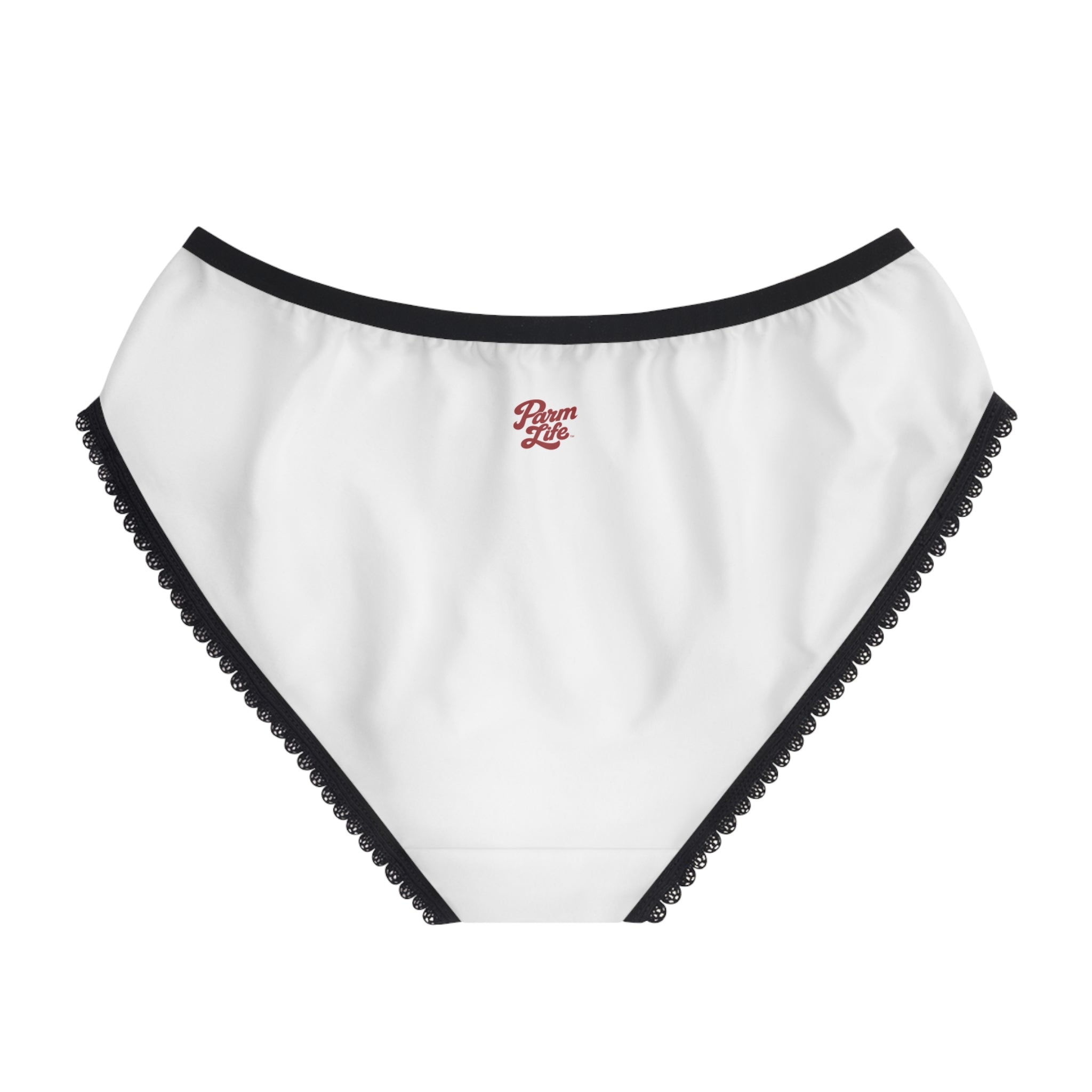 Parm Life Women's Briefs | White with Black Trim