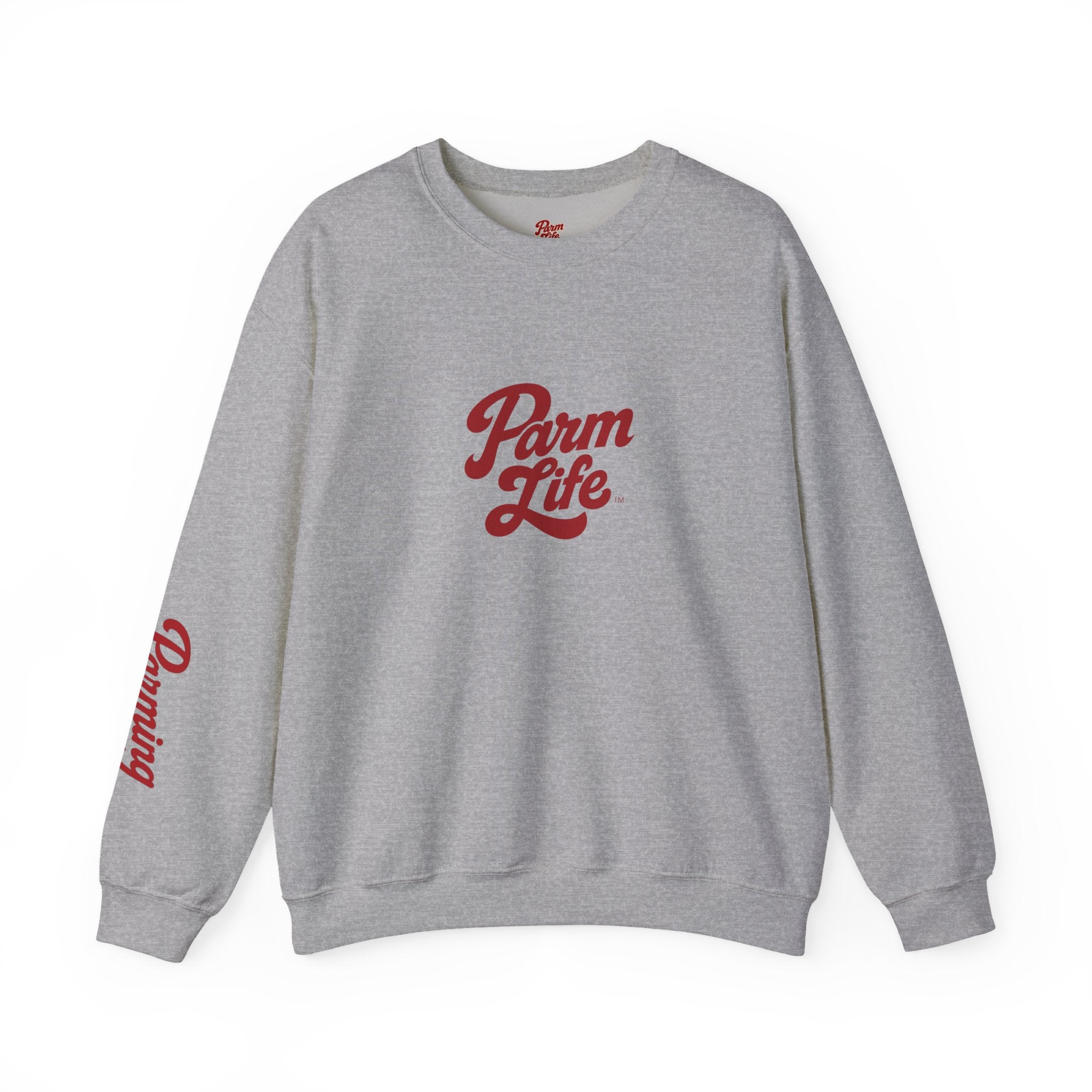 Parm Life Crewneck Sweatshirt | Small Script Plant Logo