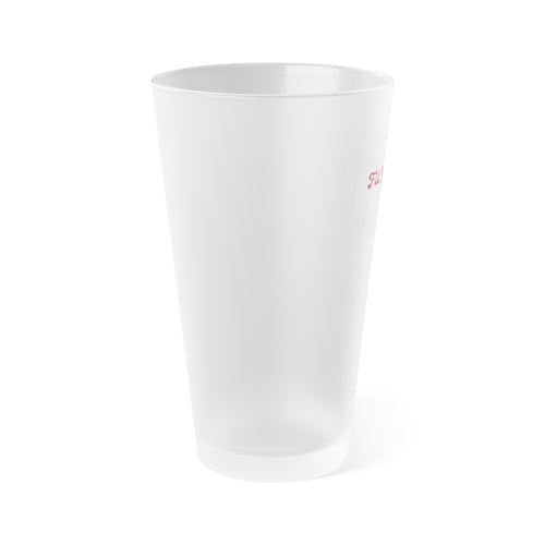 Fill Your Cup Frosted Pint Glass | 16oz motivational drinkware