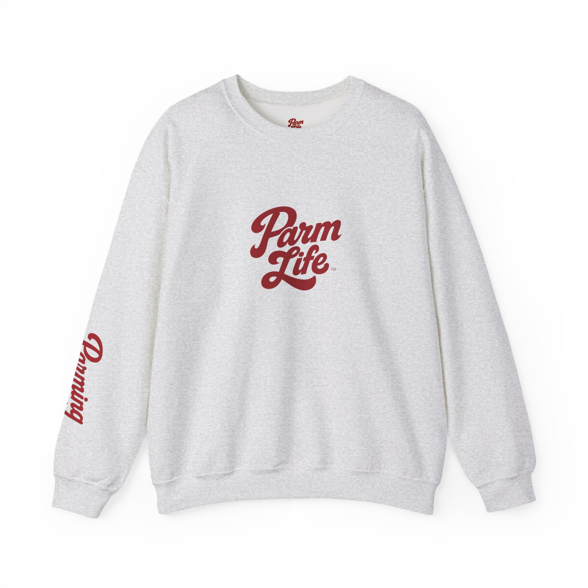 Parm Life Crewneck Sweatshirt | Small Script Plant Logo