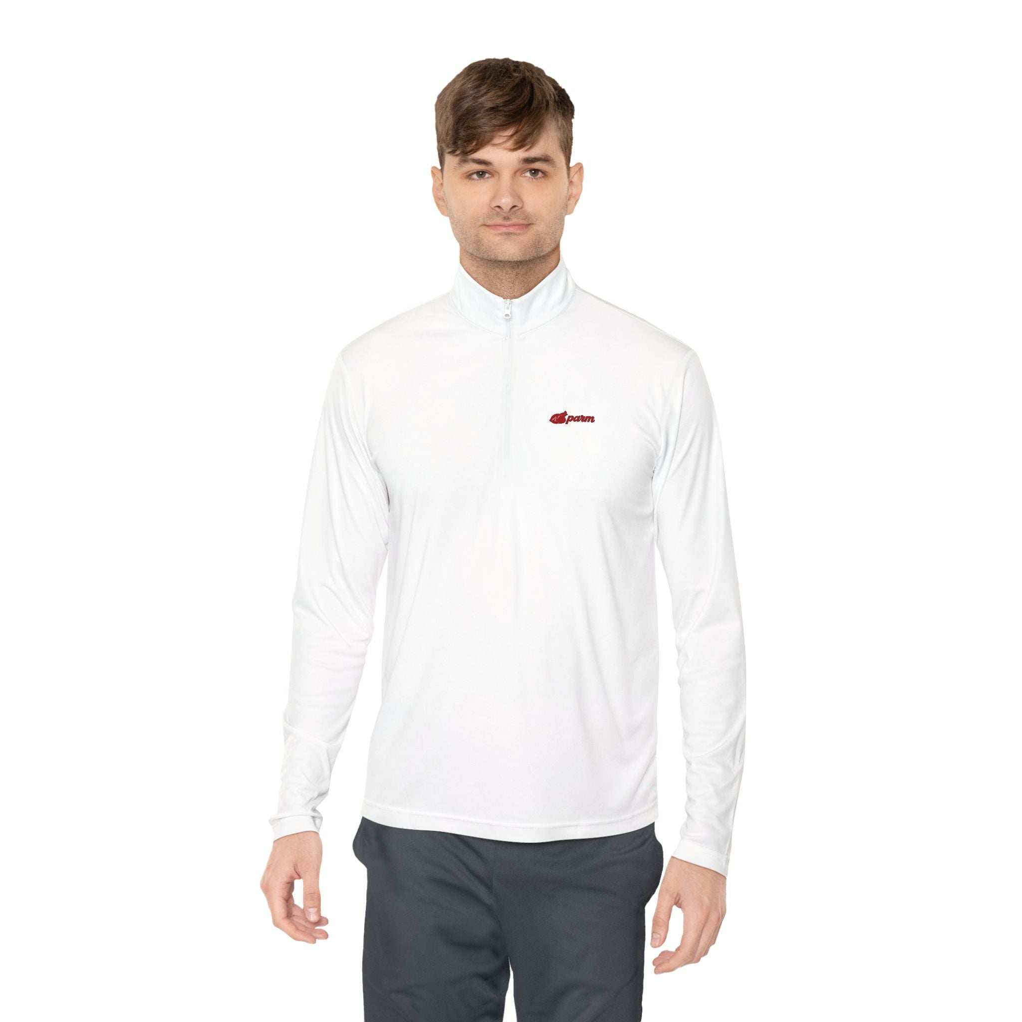 Chicken Parm Embroidered Quarter-Zip Pullover