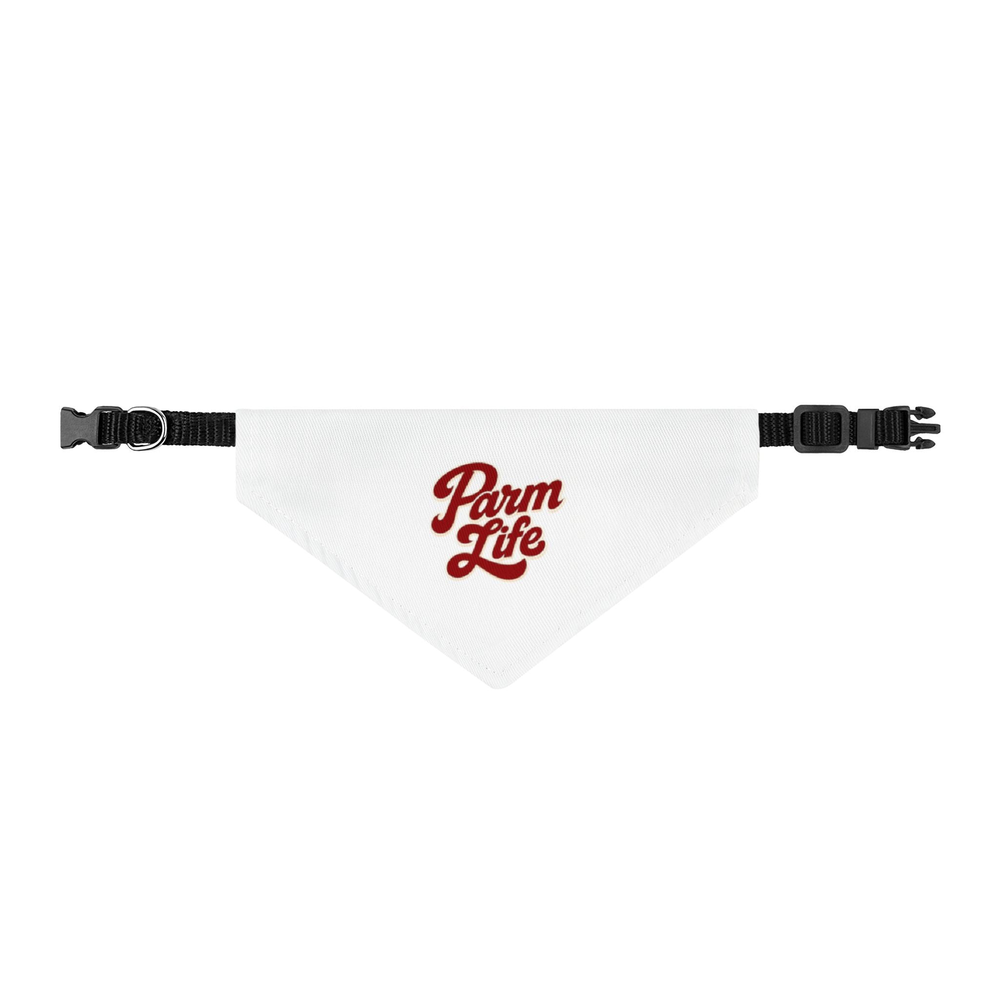 Parm Life Clip-on Pet Bandana | Embroidered Name Dog Scarf