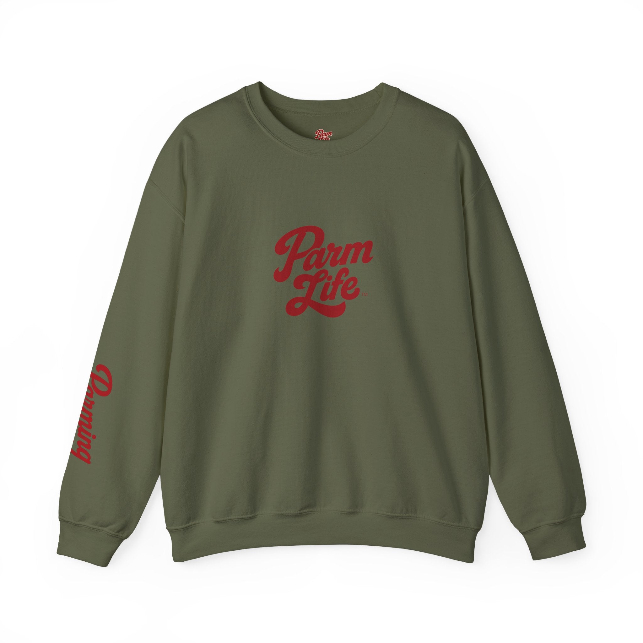 Parm Life Crewneck Sweatshirt | Small Script Plant Logo