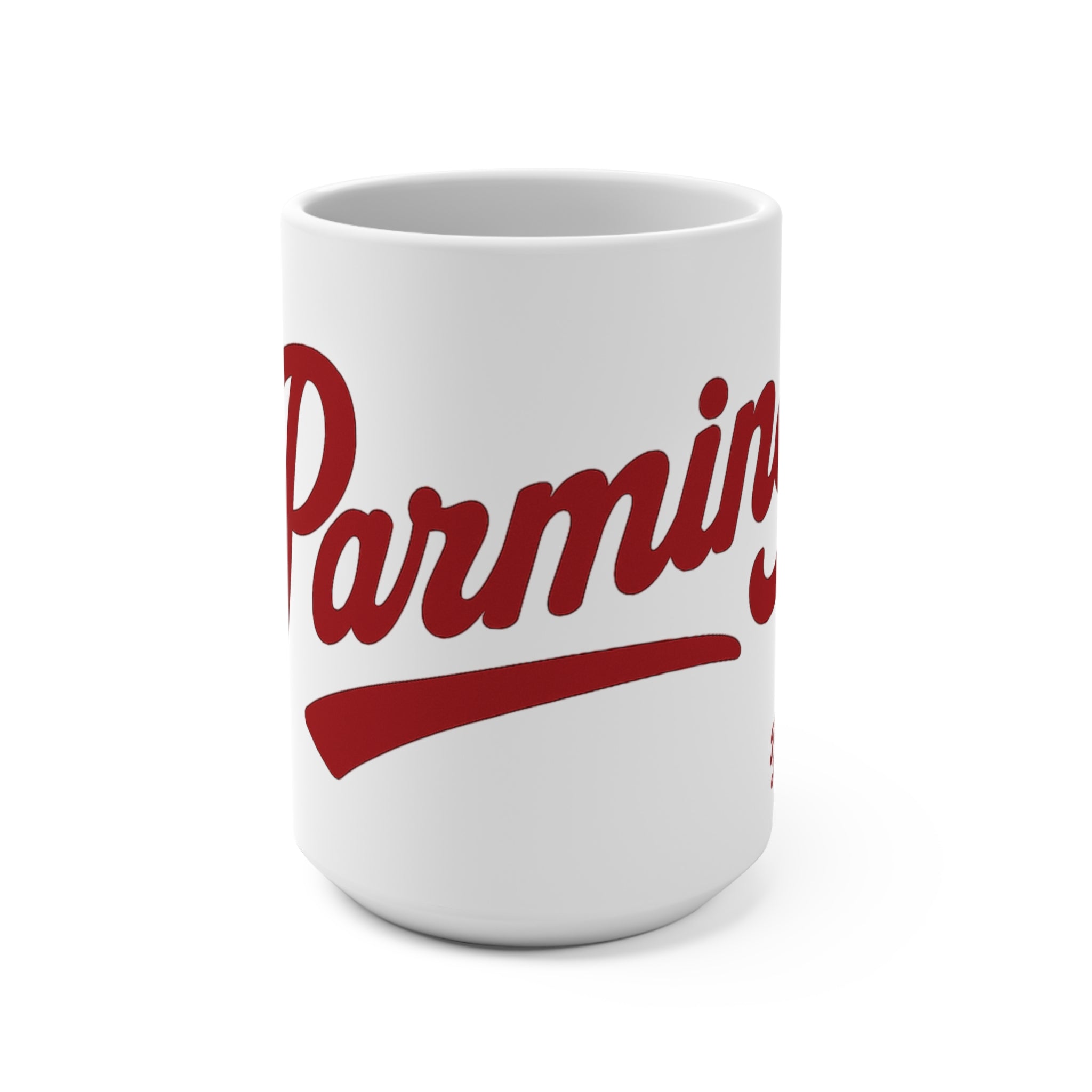 Parm Life Parming Mug 15oz | Red Retro Ceramic Coffee Cup