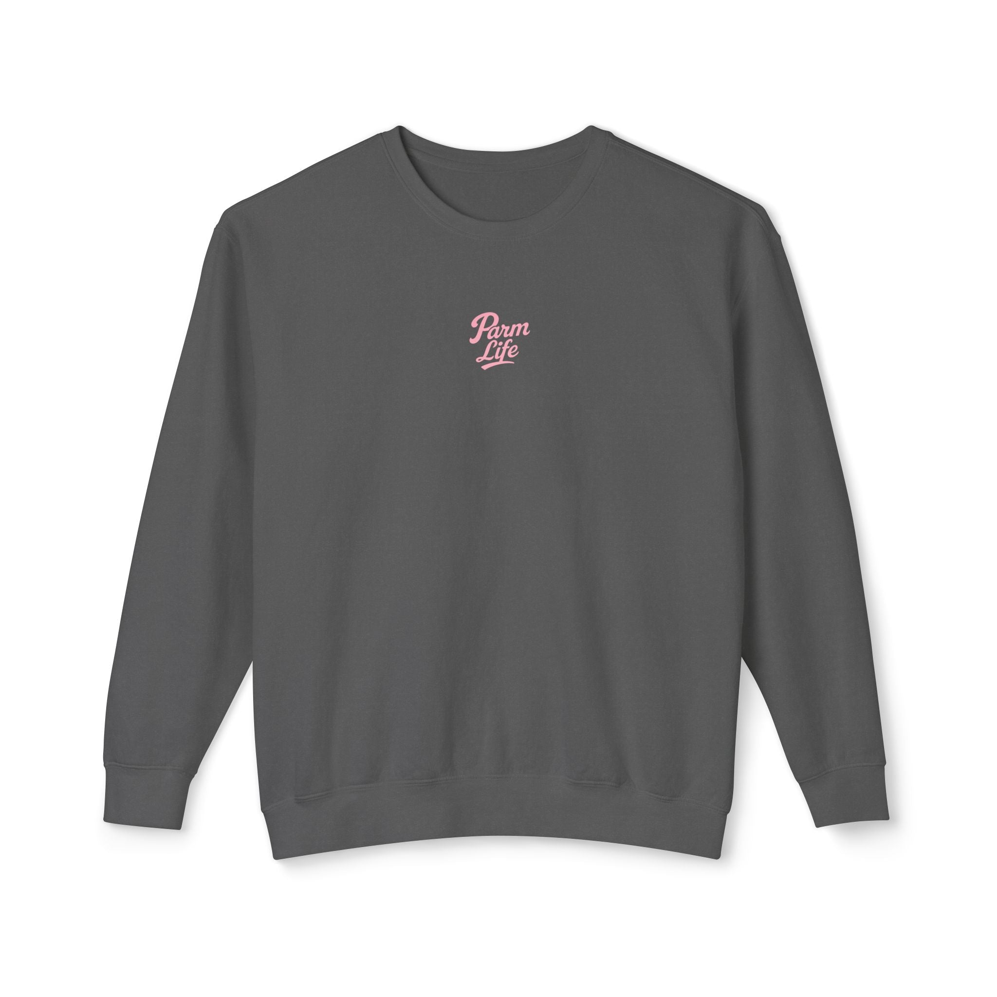 Parm Life Small Pink Logo Unisex Crewneck Sweatshirt