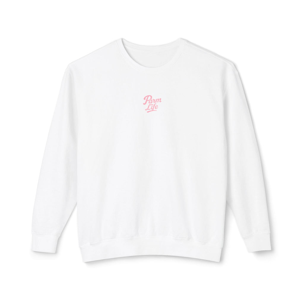 Parm Life Small Pink Logo Unisex Crewneck Sweatshirt