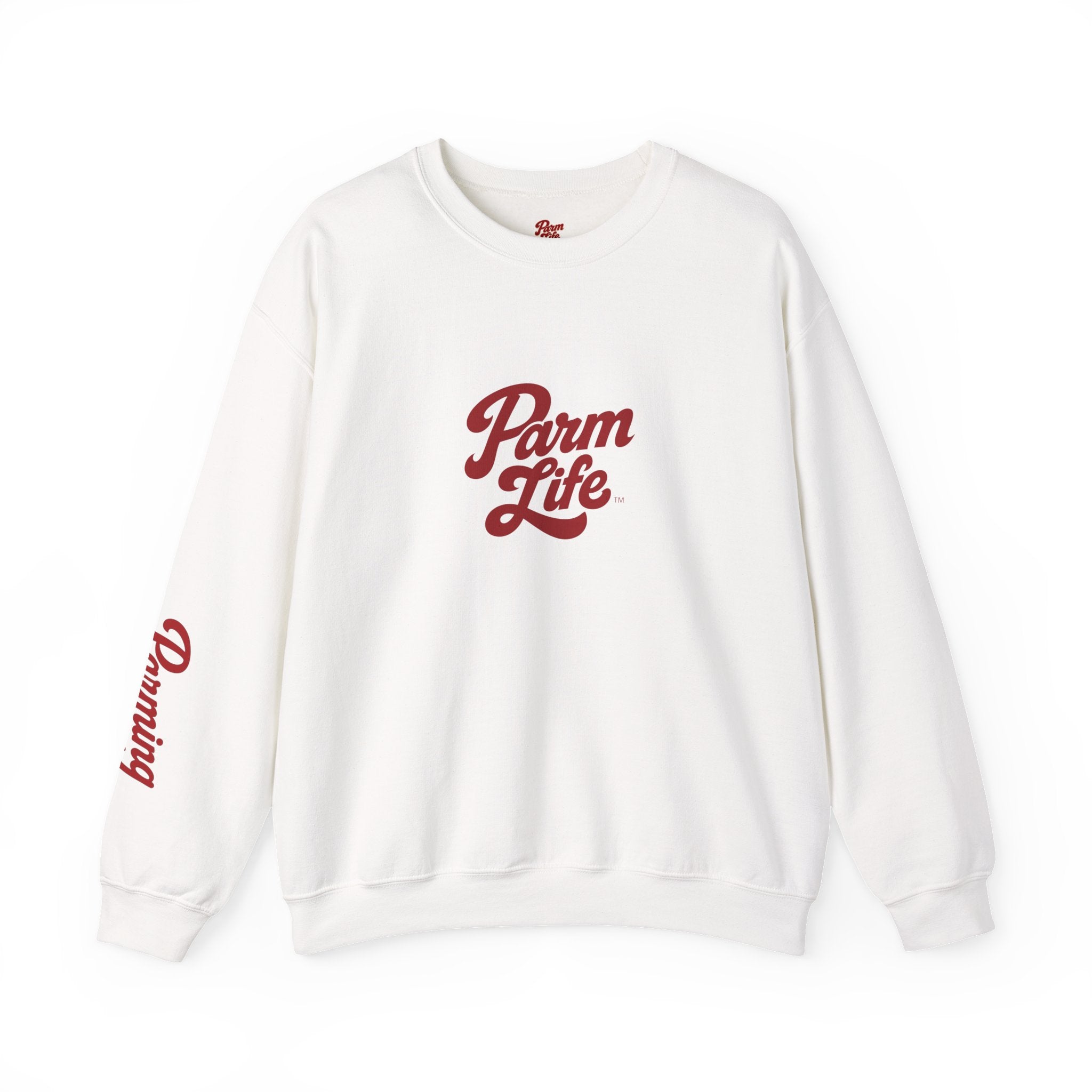 Parm Life Crewneck Sweatshirt | Small Script Plant Logo