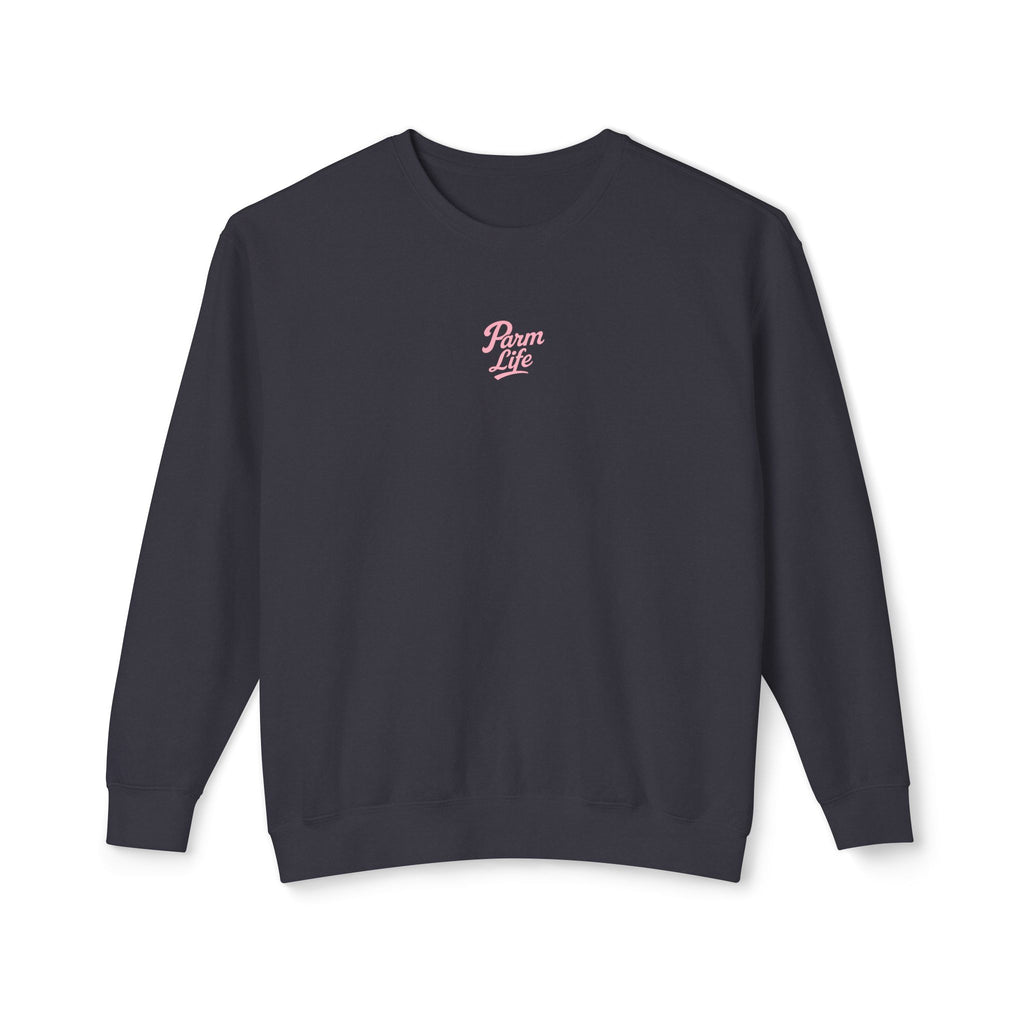 Parm Life Small Pink Logo Unisex Crewneck Sweatshirt