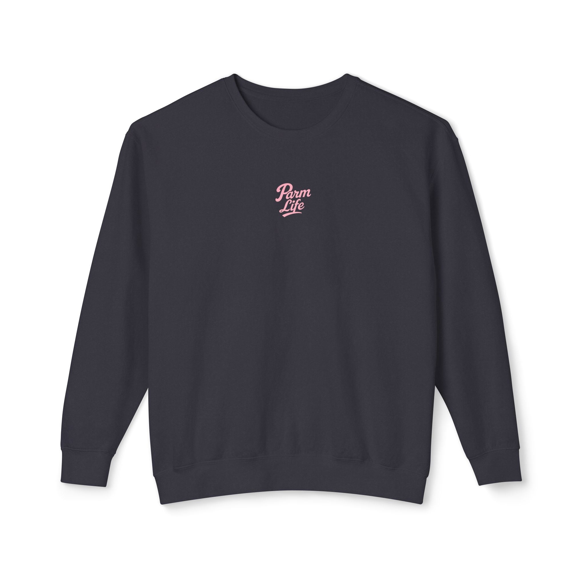 Parm Life Small Pink Logo Unisex Crewneck Sweatshirt