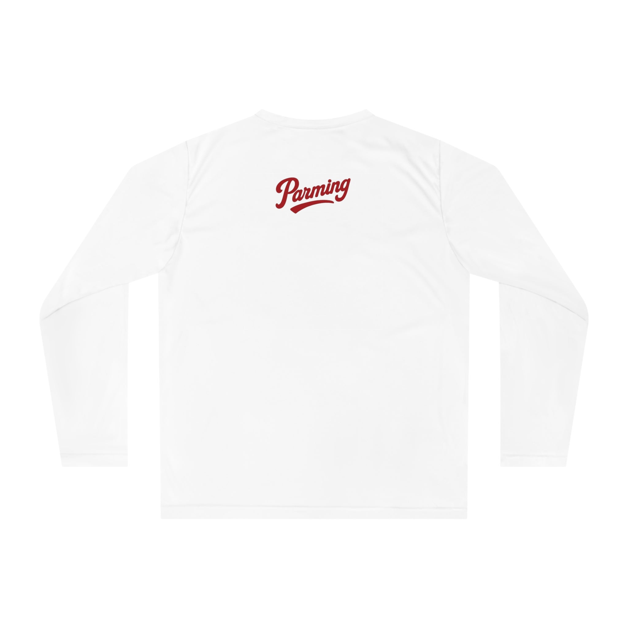 Long Sleeve Shirt — "Farm Life" Performance Top with "Parming" Back Script